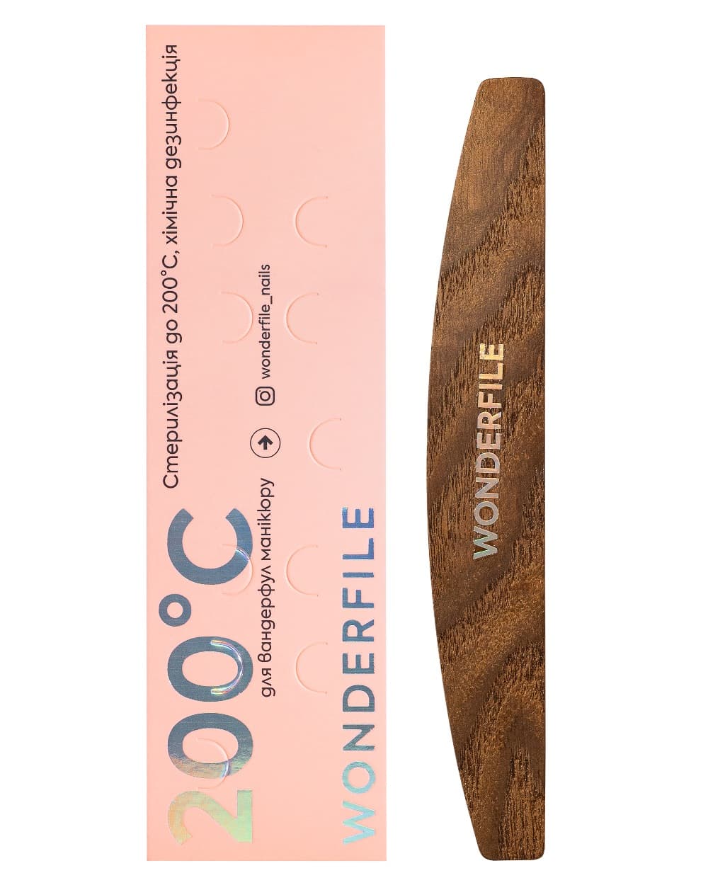 Drvena osnova Wonderfile polumesec — 162x24 mm
